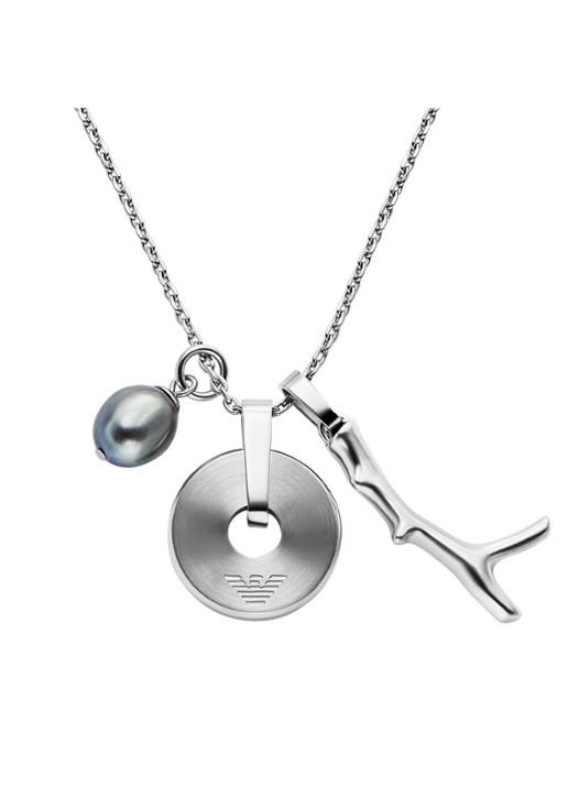 Armani Ketting EGS3315040 - voorkant zilver