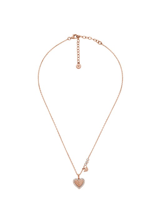 Armani Ketting met hanger EG3625221 - detail roségoud