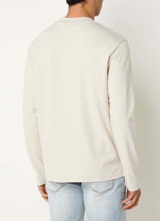 Armani Longsleeve met backprint - achterkant 4 beige
