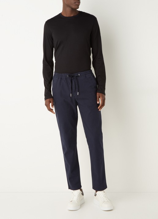 Armani Longsleeve met ronde hals - voorkant 2 zwart
