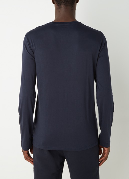Armani Longsleeve met ronde hals - achterkant 2 donkerblauw