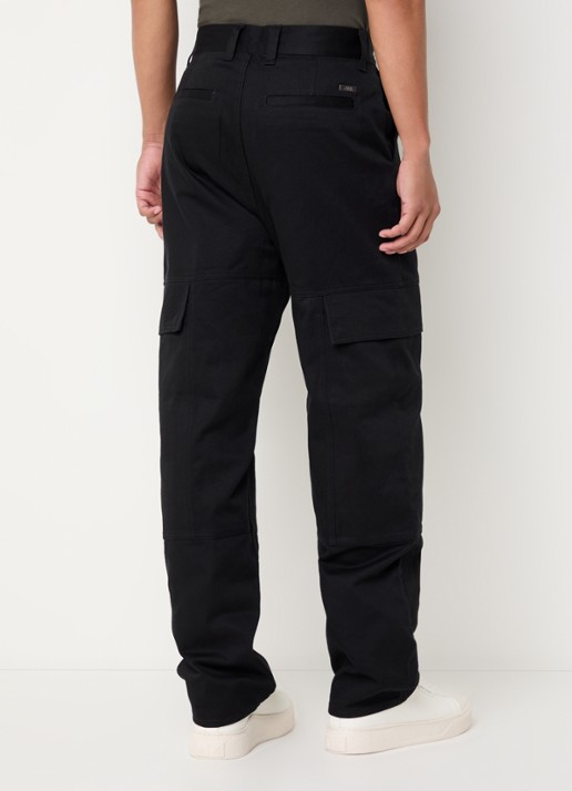 Armani Loose fit cargobroek met klepzakken - achterkant 5 zwart