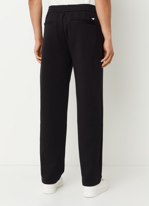Armani Loose fit joggingsbroek met steekzakken - achterkant zwart