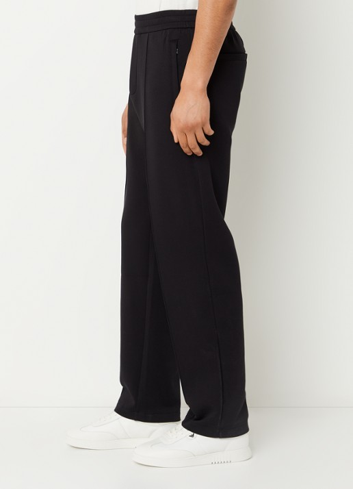 Armani Loose fit joggingsbroek met steekzakken - detail 5 zwart