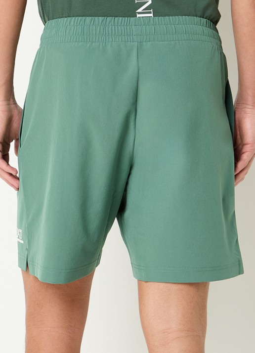 Armani Loose fit korte broek met logoprint en steekzakken - achterkant 4 lichtgroen