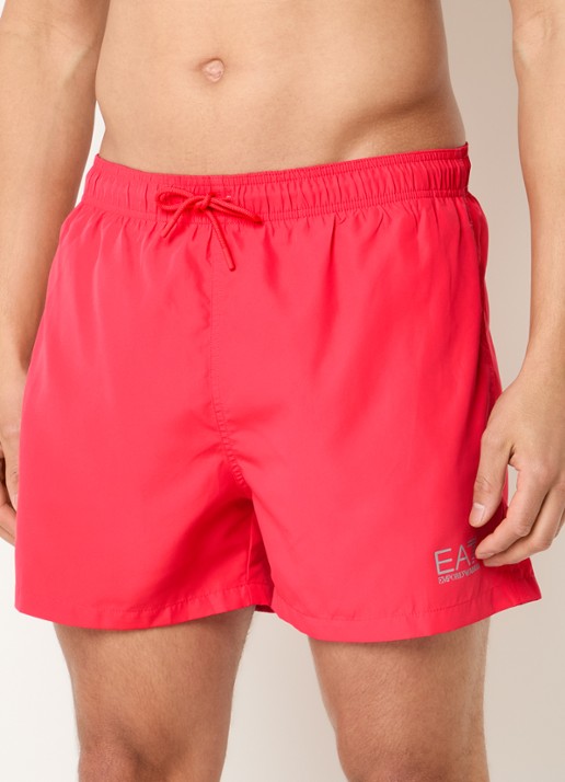 Armani Loose fit korte broek met logoprint en steekzakken