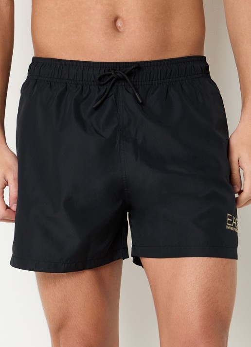 Armani Loose fit korte broek met logoprint en steekzakken