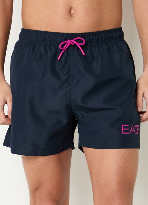 Armani Loose fit korte broek met logoprint en steekzakken