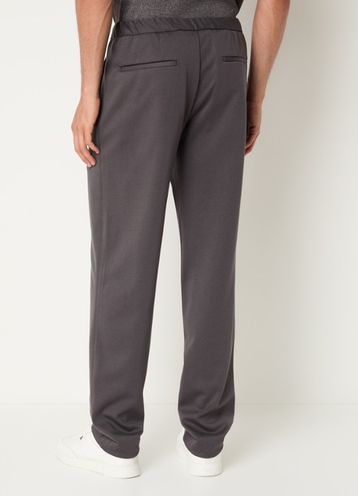 Armani Loose fit pantalon met steekzakken - achterkant 3 donkergrijs