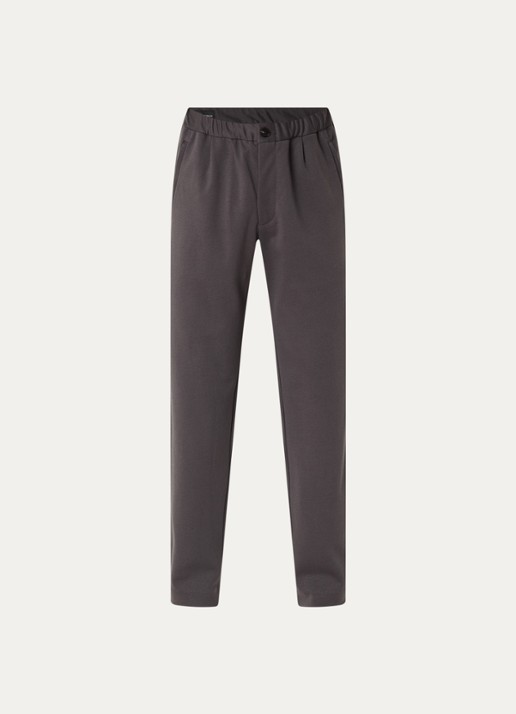 Armani Loose fit pantalon met steekzakken - voorkant 4 donkergrijs