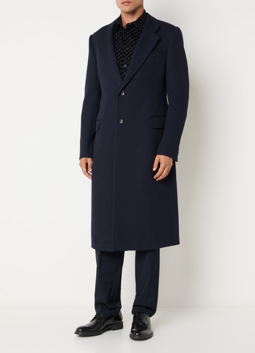 Armani Mantel van wol met steekzakken
