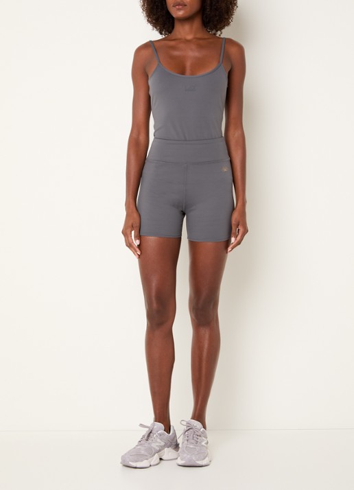 Armani Mid waist skinny fit trainingslegging - voorkant 4 grijs
