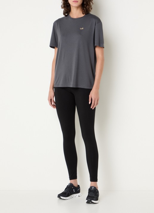 Armani Mid waist skinny fit trainingslegging - voorkant 4 zwart