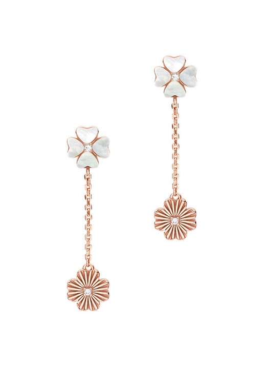 Armani Oorstekers van zilver  EG3652221 - detail roségoud