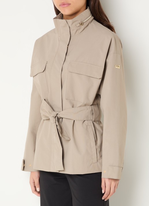 Armani Parka met opbergbare capuchon en klepzakken