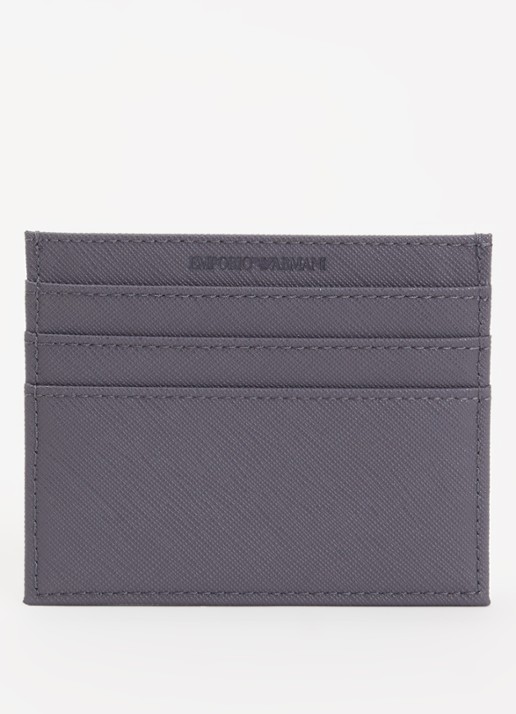 Armani Pasjeshouder met logo  - achterkant taupe