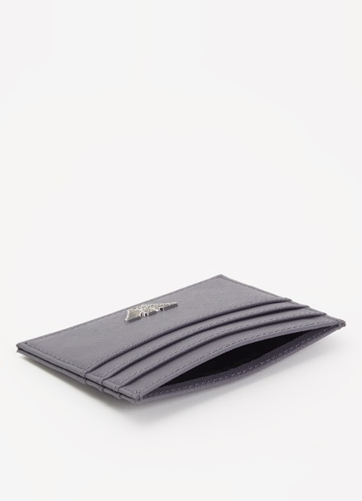 Armani Pasjeshouder met logo  - voorkant 3 taupe