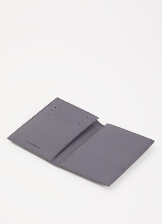 Armani Paspoortetui met logo - voorkant 2 taupe
