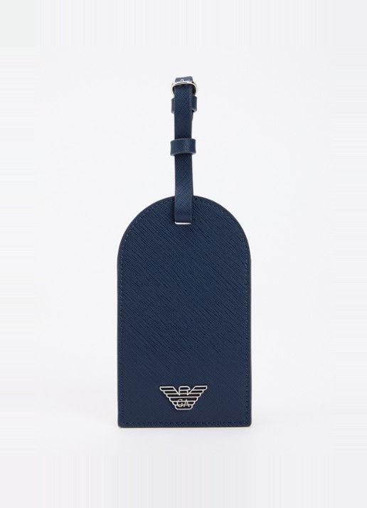 Armani Paspoortetui van imitatieleer - voorkant 2 donkerblauw