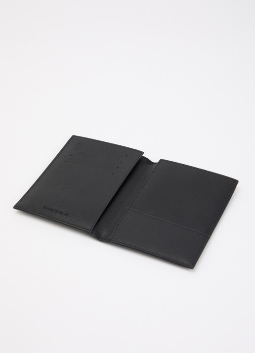 Armani Paspoortetui van imitatieleer - detail 3 zwart
