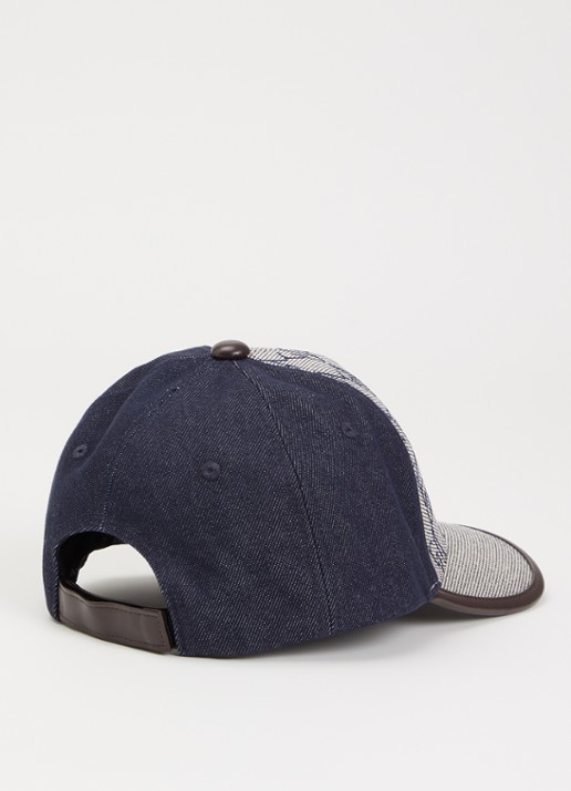 Armani Pet van denim met logoprint - detail 2 indigo