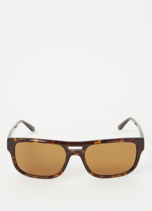 Armani Piloten zonnebril gepolariseerd EA4197 - detail donkerbruin