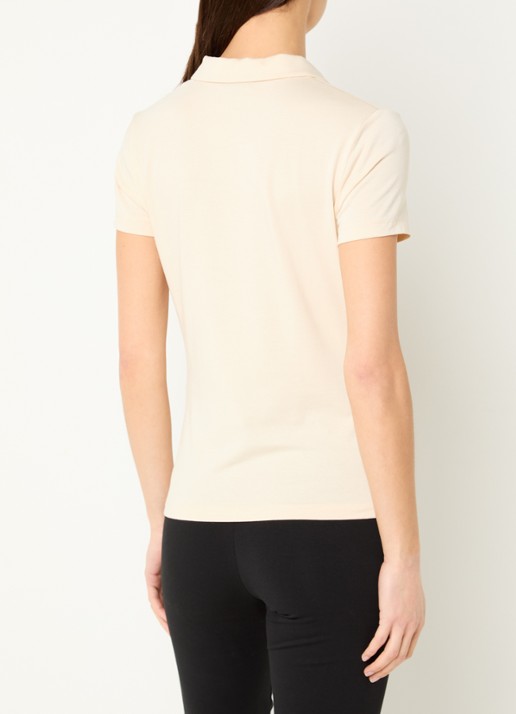 Armani Polo met logo en strass - achterkant 4 beige
