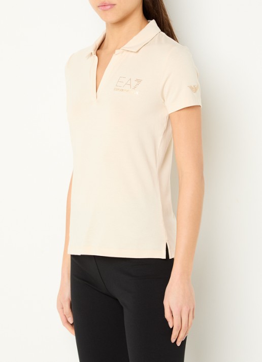 Armani Polo met logo en strass