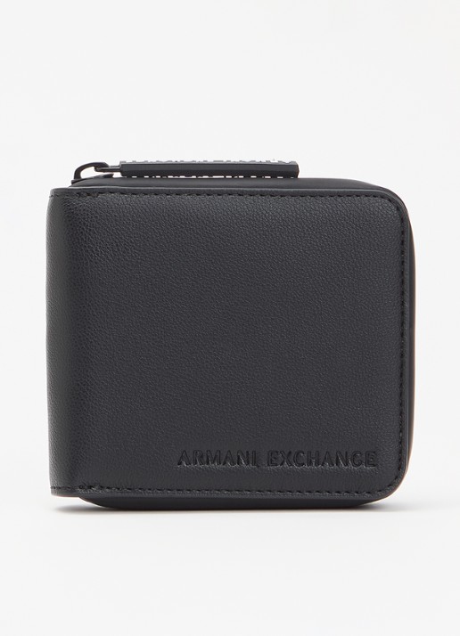 Armani Portemonnee met logo - voorkant zwart
