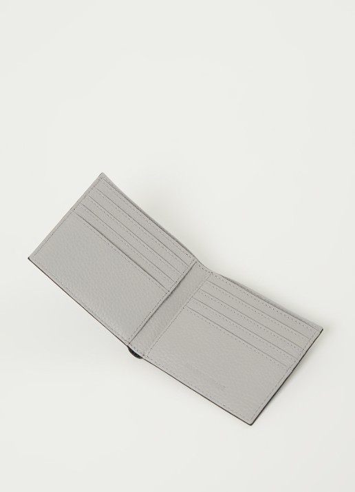Armani Portemonnee van leer - voorkant 2 zwart