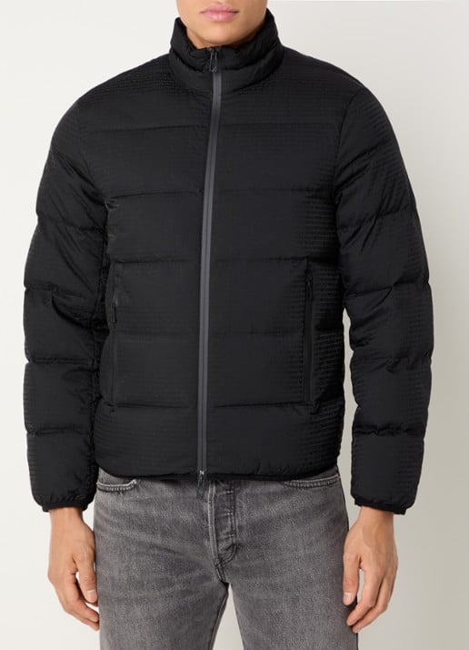 Armani Puffer jack met donsvulling en logoprint