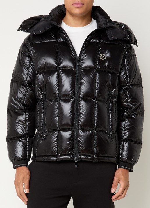 Armani Pufferjas met donsvulling en ritszakken