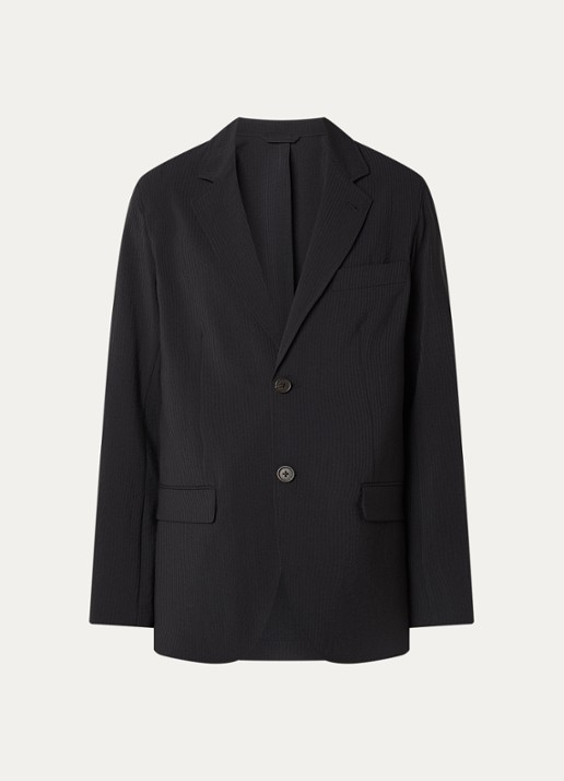 Armani Regular fit colbert met klepzakken - voorkant 3 zwart