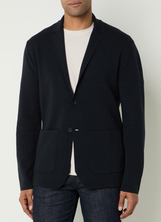 Armani Regular fit colbert met opgestikte zakken