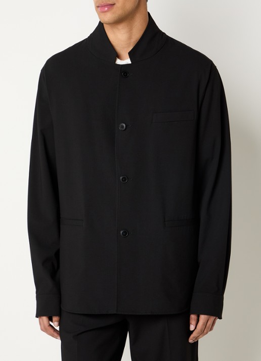Armani Regular fit colbert met opstaande kraag en paspelzakken