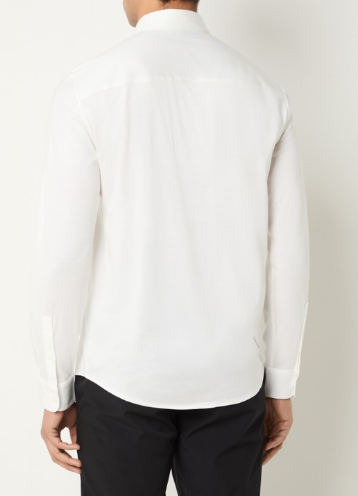 Armani Regular fit overhemd met logo - achterkant wit