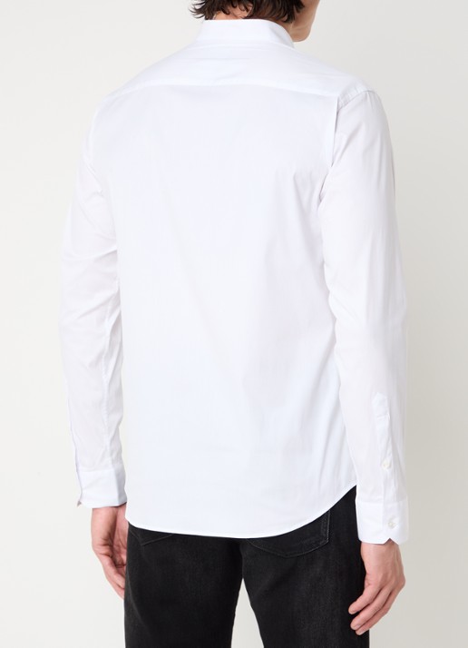 Armani Regular fit overhemd met stretch - achterkant 3 wit