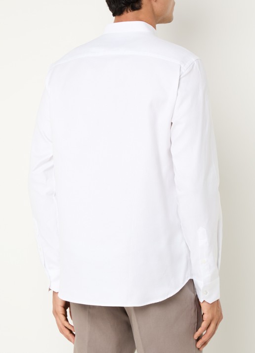 Armani Regular fit overhemd met stretch - achterkant 2 gebroken wit