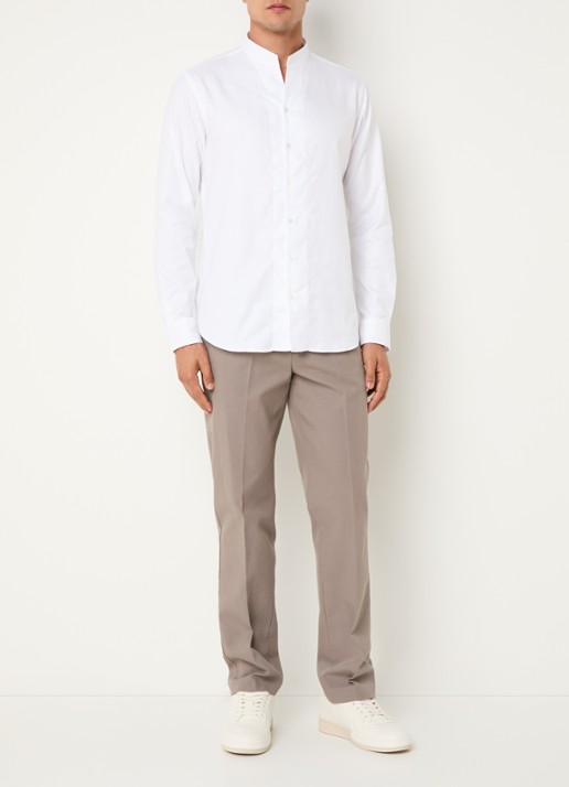 Armani Regular fit overhemd met stretch - voorkant 4 gebroken wit
