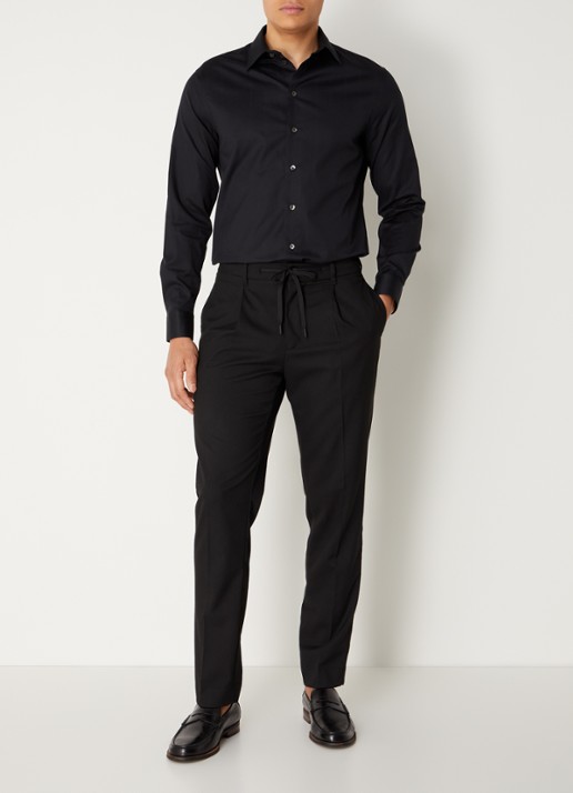 Armani Regular fit overhemd   - voorkant 3 zwart