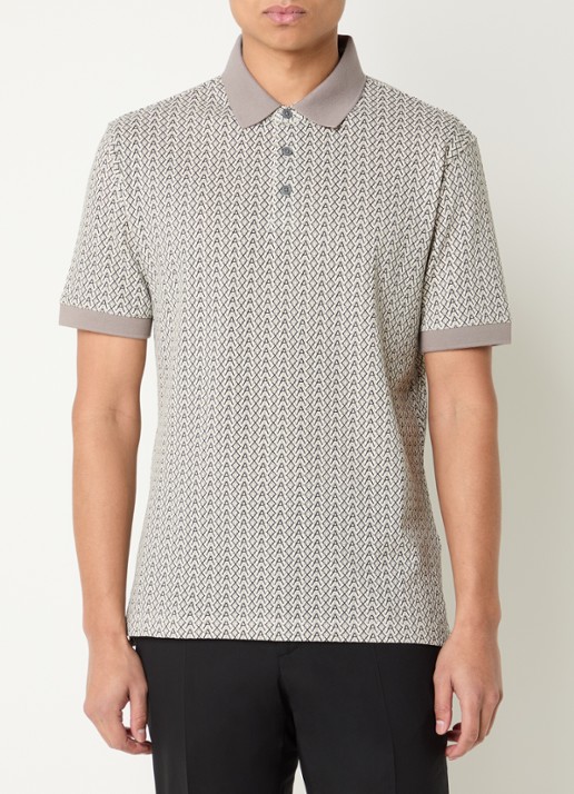 Armani Regular fit polo met grafische print