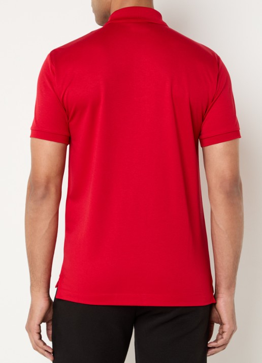 Armani Regular fit polo met logo - achterkant 4 rood
