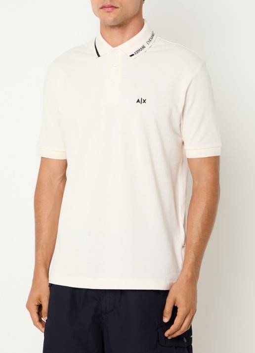 Armani Regular fit polo met logoborduring