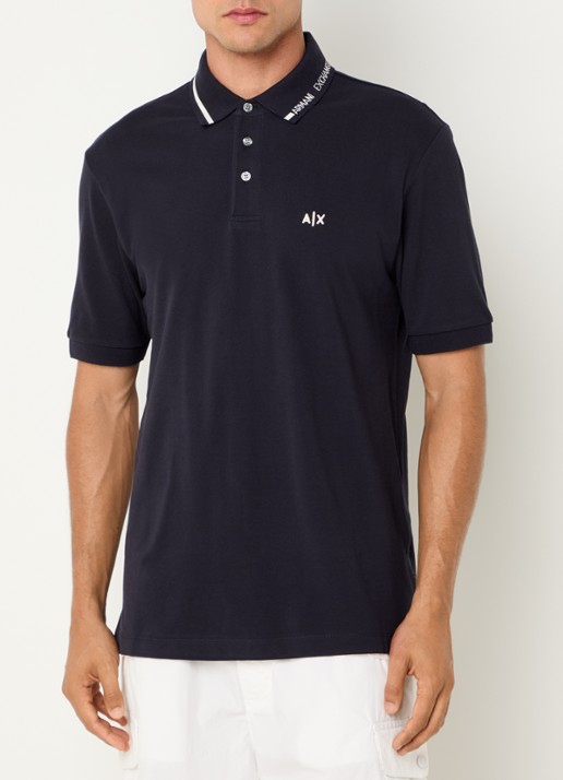 Armani Regular fit polo met logoborduring