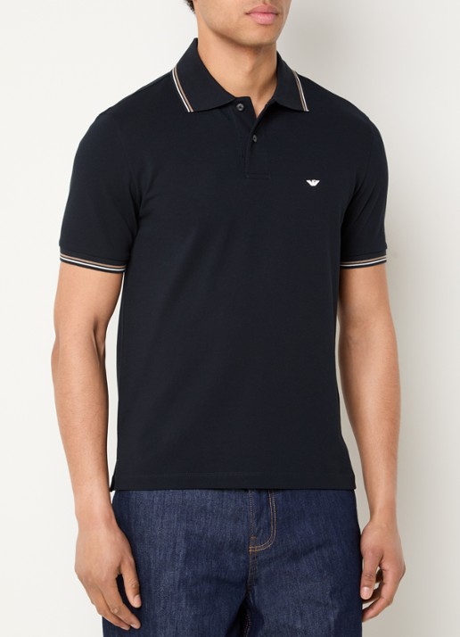 Armani Regular fit polo met logoborduring