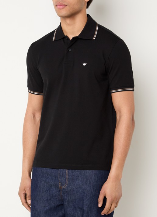 Armani Regular fit polo met logoborduring