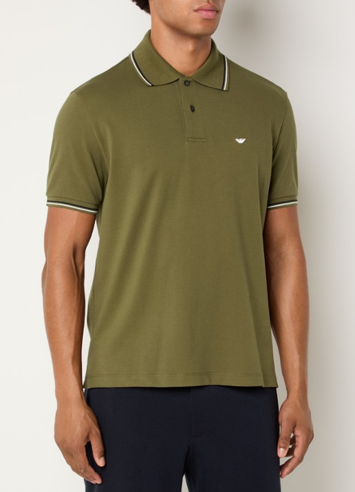 Armani Regular fit polo met logoborduring