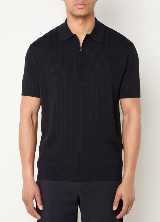 Armani Regular fit polo met structuur