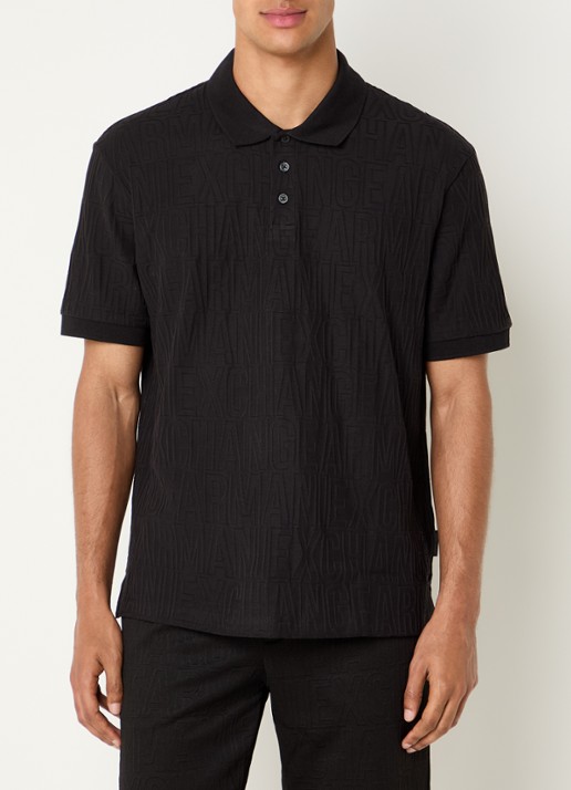 Armani Regular fit polo met structuur
