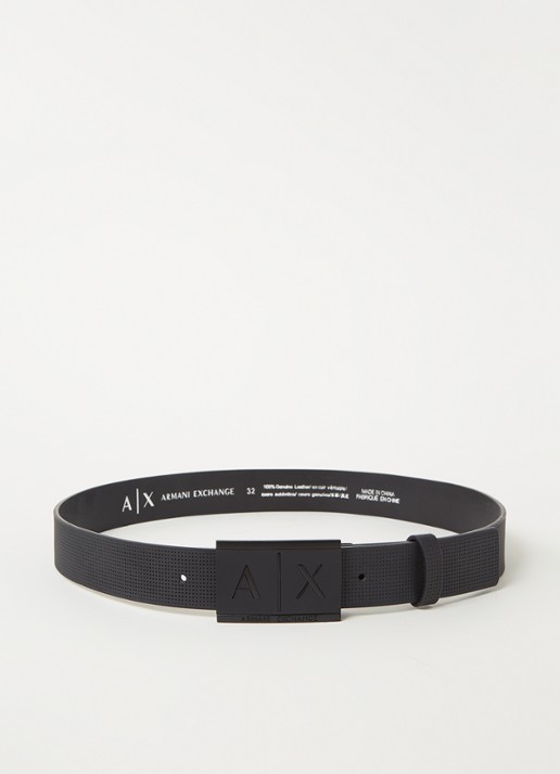 Armani Riem van leer met logo